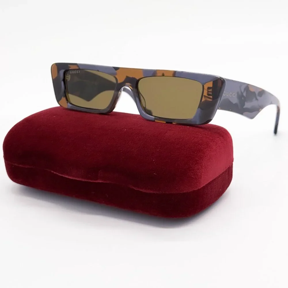 NEW GUCCI GG1331S 006 UNISEX GREY HAVANA BROWN SUNGLASSES GUCCI
